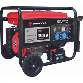  DRAKKAR elektromos indítású benzines AVR áramfejlesztő, 5500 W, 13 LE (11020)