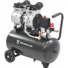   DRAKKAR csendes olajmentes kompresszor, 24 l, 8 bar, 1,5 LE, 230 V (11208)