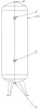 DRAKKAR álló légtartály kompresszorhoz, 500 l (11247)
