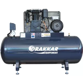   DRAKKAR telepített szíjhajtású kompresszor, 270 l, 11 bar, 5,5 LE, 400 V (11255)