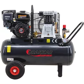   DRAKKAR mobil benzinmotoros kompresszor, 100 l, 5 LE, Loncin motorral (11263)