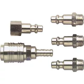   STILKER gyorscsatlakozó-készlet 8 mm tömlőhöz, 1 hüvely és 4 dugó (11379)