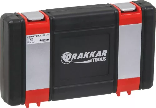 DRAKKAR dugókulcskészlet, 1/4 col, 56 db (11434)