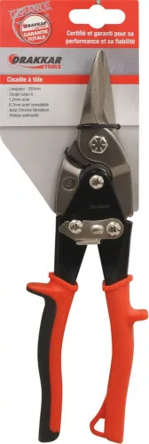 DRAKKAR lemezolló kétkomponensű markolattal, 250 mm (12508)