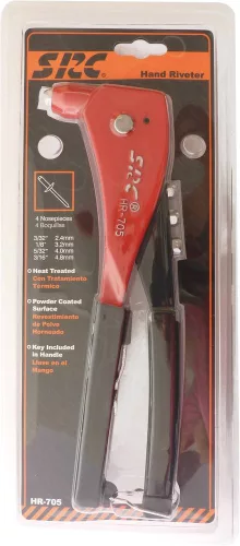 DRAKKAR kompakt szegecshúzó PVC markolattal, 255 mm (12589)