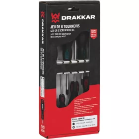 DRAKKAR lapos/Pozidriv csavarhúzókészlet, 6 db (13337)