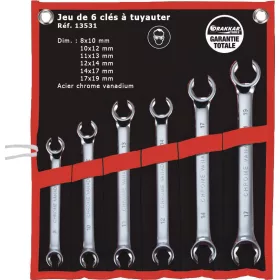   DRAKKAR fékkulcskészlet tokban, 8 × 10–17 × 19 mm, 6 db (13531)