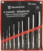 DRAKKAR csapszegkiütő-készlet tokban, 2–14 mm, 9 db (13533)