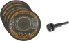 DRAKKAR csiszolókorong-tartó 5 db 76 mm koronggal, 6 mm szár (14151)