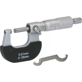 DRAKKAR mikrométer tokban, 0–25 mm, 0,01 mm (14302)