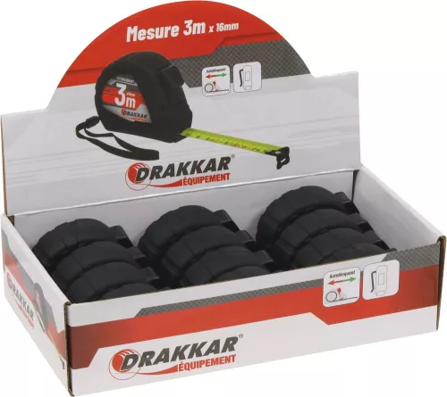 DRAKKAR önzáró mérőszalag ABS házzal (14362)
