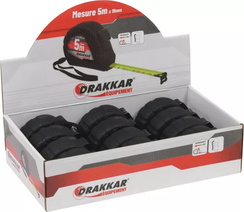 DRAKKAR önzáró mérőszalag ABS házzal (14364)