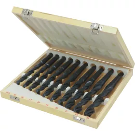   DRAKKAR hengerelt MK2 kúpos fúrószárkészlet fadobozban, 14,5–23 mm, 10 db (14892)