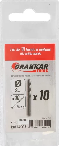 DRAKKAR köszörült HSS fémfúró (14902)