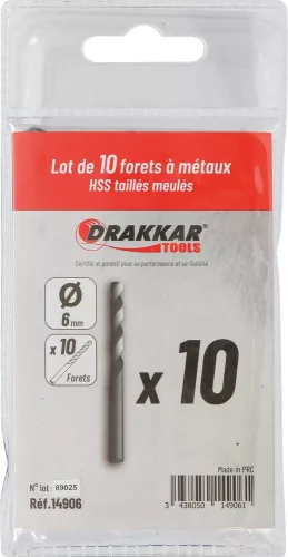 DRAKKAR köszörült HSS fémfúró (14906)