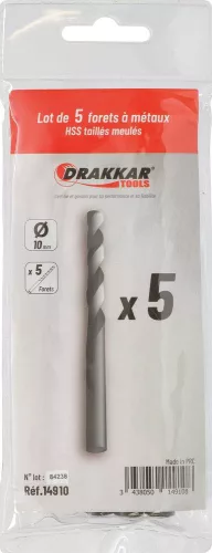 DRAKKAR köszörült HSS fémfúró (14910)