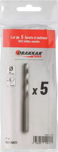 DRAKKAR köszörült HSS fémfúró (14911)