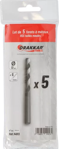 DRAKKAR köszörült HSS fémfúró (14913)