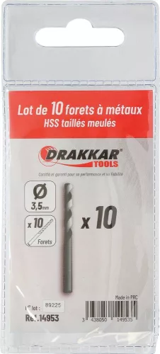 DRAKKAR köszörült HSS fémfúró (14953)
