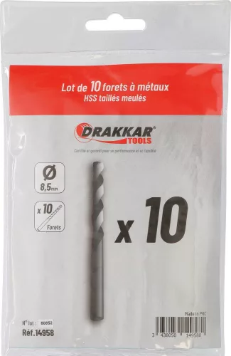DRAKKAR köszörült HSS fémfúró (14958)