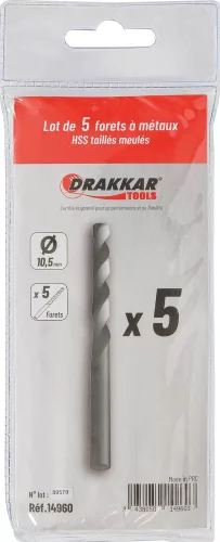 DRAKKAR köszörült HSS fémfúró (14960)