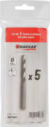 DRAKKAR köszörült HSS fémfúró (14961)