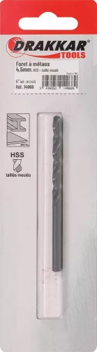 DRAKKAR köszörült HSS fémfúró (14968)