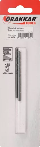 DRAKKAR köszörült HSS fémfúró (14974)
