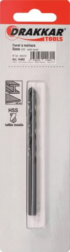 DRAKKAR köszörült HSS fémfúró (14980)