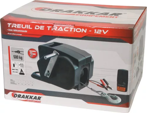 DRAKKAR elektromos vonócsörlő, 12 V, 500 kg (15254)
