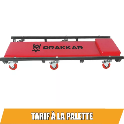 DRAKKAR 6 kerekű, szivacspárnás szerelőfekvő, 100 kg (15392)