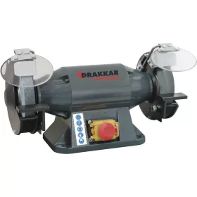   DRAKKAR kétkorongos asztali köszörű, Ø150 mm, 230 V, 520 W (15528)