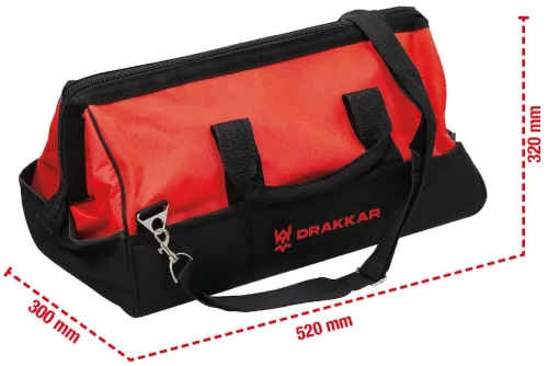 DRAKKAR textil szerszámtáska, 520 × 300 × 320 mm (15695)