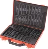 DRAKKAR köszörült HSS fémfúrókészlet fémkofferben, 1–10 mm, 170 db (22235)