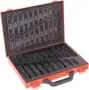 DRAKKAR köszörült HSS fémfúrókészlet fémkofferben, 1–10 mm, 170 db (22235)