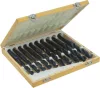 DRAKKAR köszörült MK2 kúpos fúrószárkészlet fadobozban, 14,5–23 mm, 10 db (22290)
