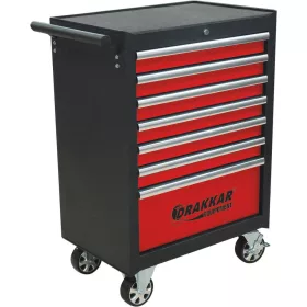   DRAKKAR 7 fiókos szerszámkocsi, 170 szerszámmal, karbonmintás betétekkel (25109)