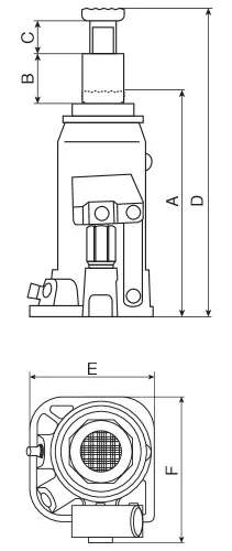 STILKER hidraulikus palackemelő (52891)