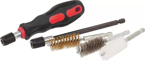 DRAKKAR rozsdamentes/nejlon/sárgaréz furattisztító kefekészlet, 38 db (55500)