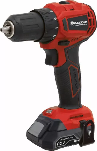 DRAKKAR szénkefementes fúró-csavarozó, 20 V, 40 Nm (55882)