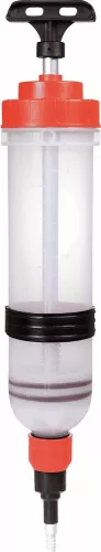 DRAKKAR áttetsző műanyag olajfecskendő 400 mm tömlővel, 1,5 l (56804)