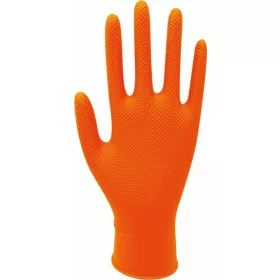   STILKER narancssárga kétkezes eldobható nitrilkesztyű, 240 mm, 0,20 mm (65102)