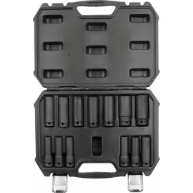   DRAKKAR gépi hosszú dugókulcskészlet, 1/2 col, 10–24 mm, 13 db (67409)