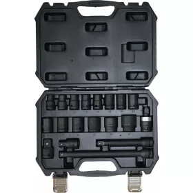   DRAKKAR gépi dugókulcskészlet adapterekkel, 1/2 col, 19 db (67410)