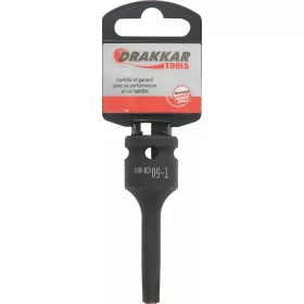 DRAKKAR gépi Torx bitdugókulcs, 1/2 col (67497)