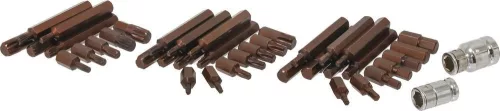 STILKER 10 mm bitszerszámkészlet XZN/imbusz/Torx fejekkel fémdobozban, 40 db (68150)