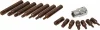 STILKER Torx bitkészlet 1/2 col adapterrel PVC dobozban, 10 mm szár, T20–T55, 15 db (68153)