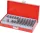 DRAKKAR Torx bitkészlet 1/2 col adapterrel fémdobozban, 10 mm szár, T20–T55, 15 db (68155)