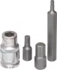 DRAKKAR imbuszbit-készlet 1/2 col adapterrel fémdobozban, 10 mm szár, 4–12 mm, 15 db (68164)