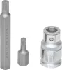 DRAKKAR XZN bitkészlet 1/2 col adapterrel fémdobozban, 10 mm szár, M5–M12, 11 db (68171)